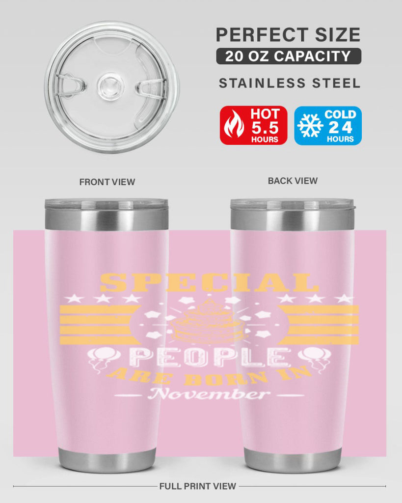 special people are born in november Style 38#- birthday- tumbler