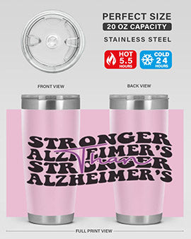 stronger than alzheimers 214#- alzheimers- Tumbler