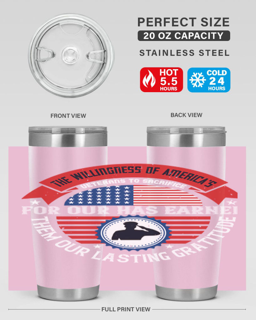 the willingness of americas 88#- Veterns Day- Tumbler