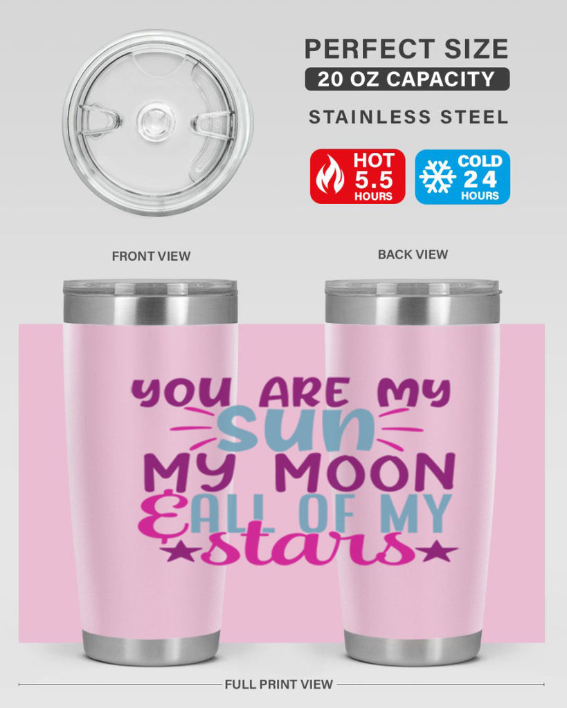 you are my sun my moon all of my stars 5#- family- Tumbler