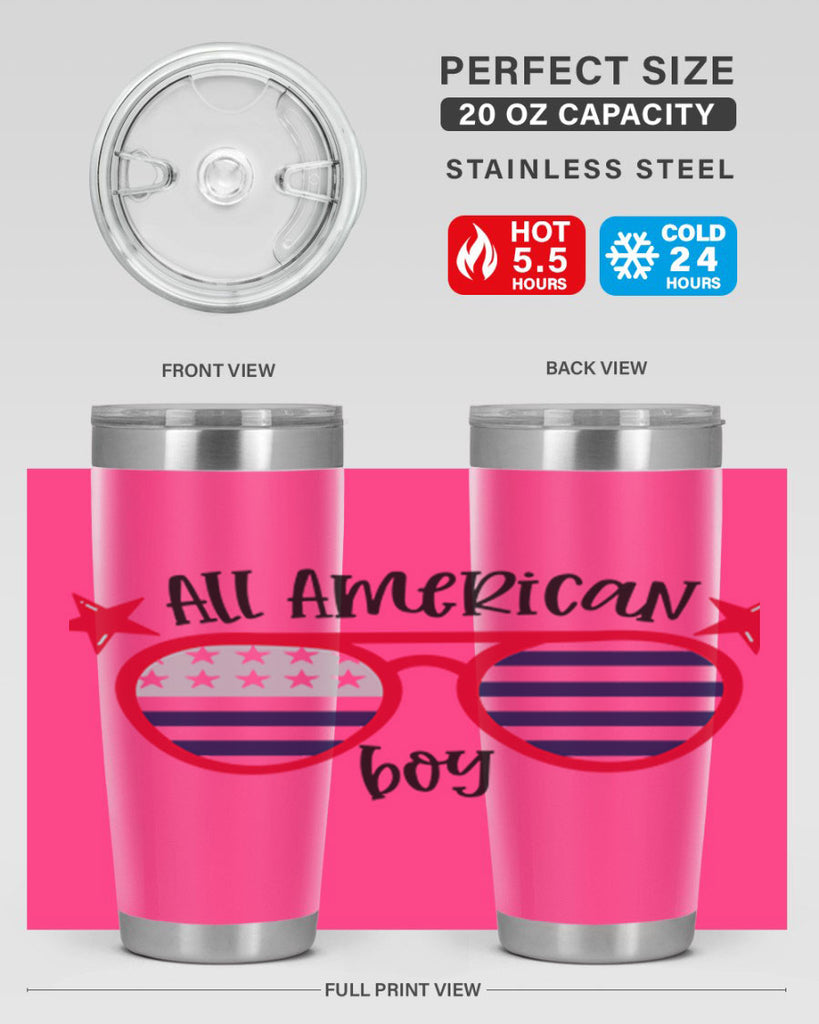 All American Boy Style 141#- Fourt Of July- Tumbler