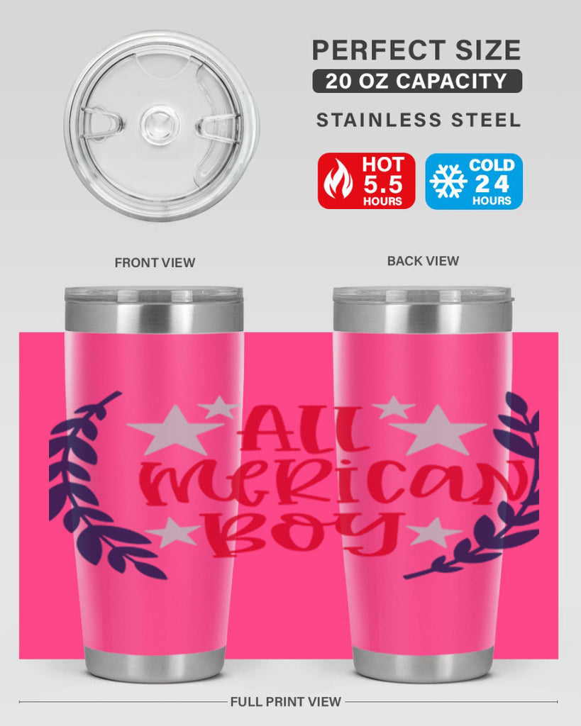 All Merican Boy Style 143#- Fourt Of July- Tumbler