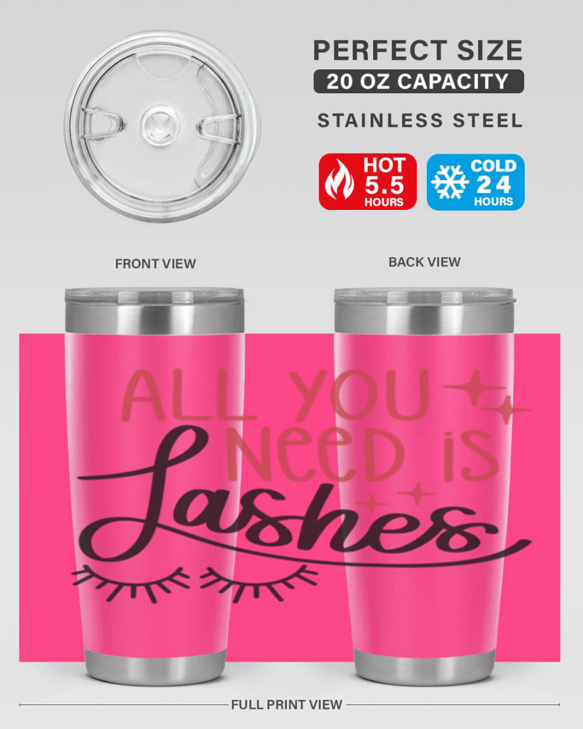 All You Need Is Lashes Style 146#- make up- Tumbler
