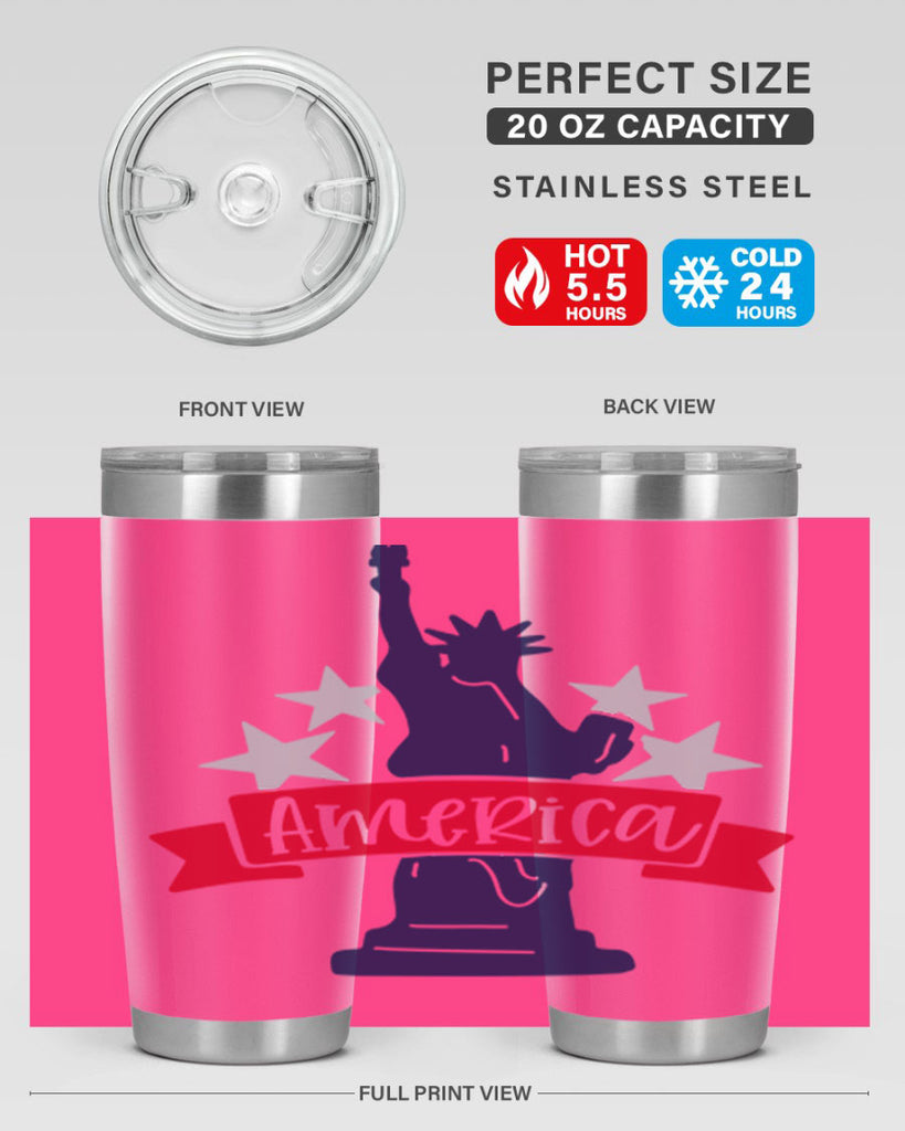 America Style 145#- Fourt Of July- Tumbler