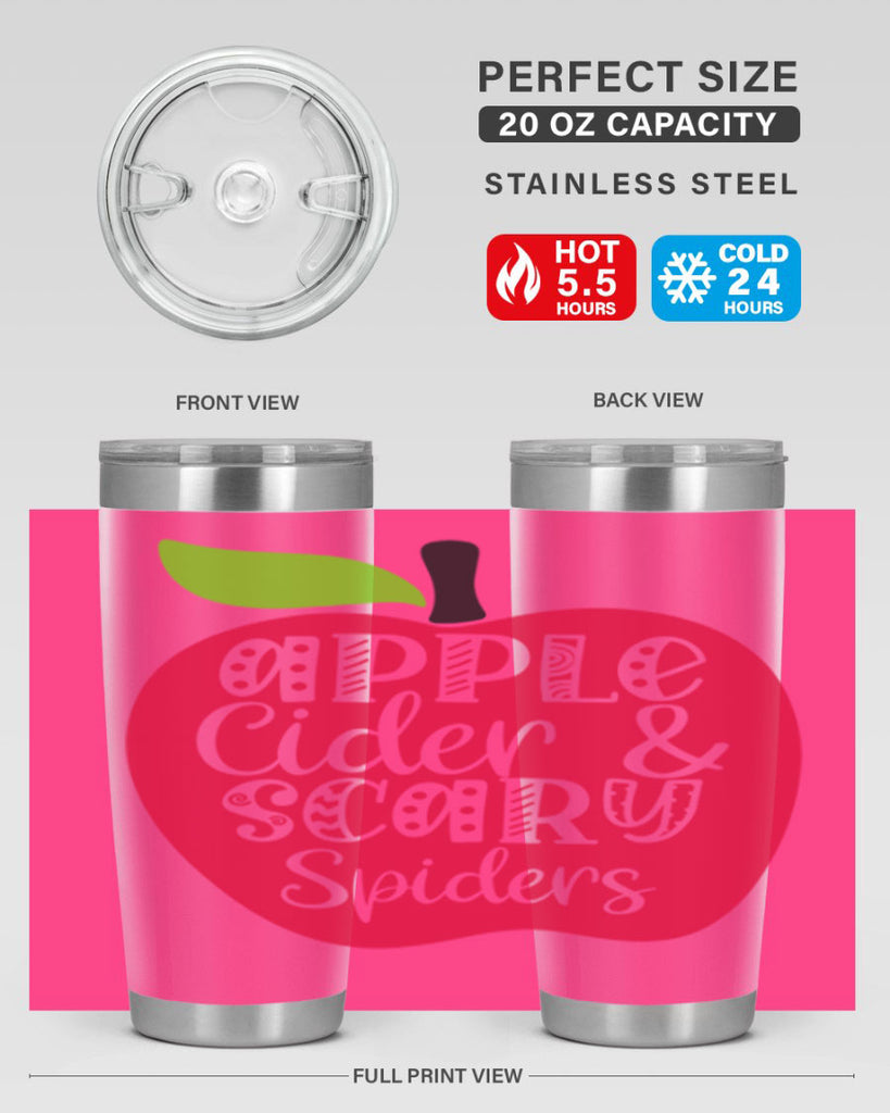 Apple Cider Scary Spiders 10#- fall- Tumbler