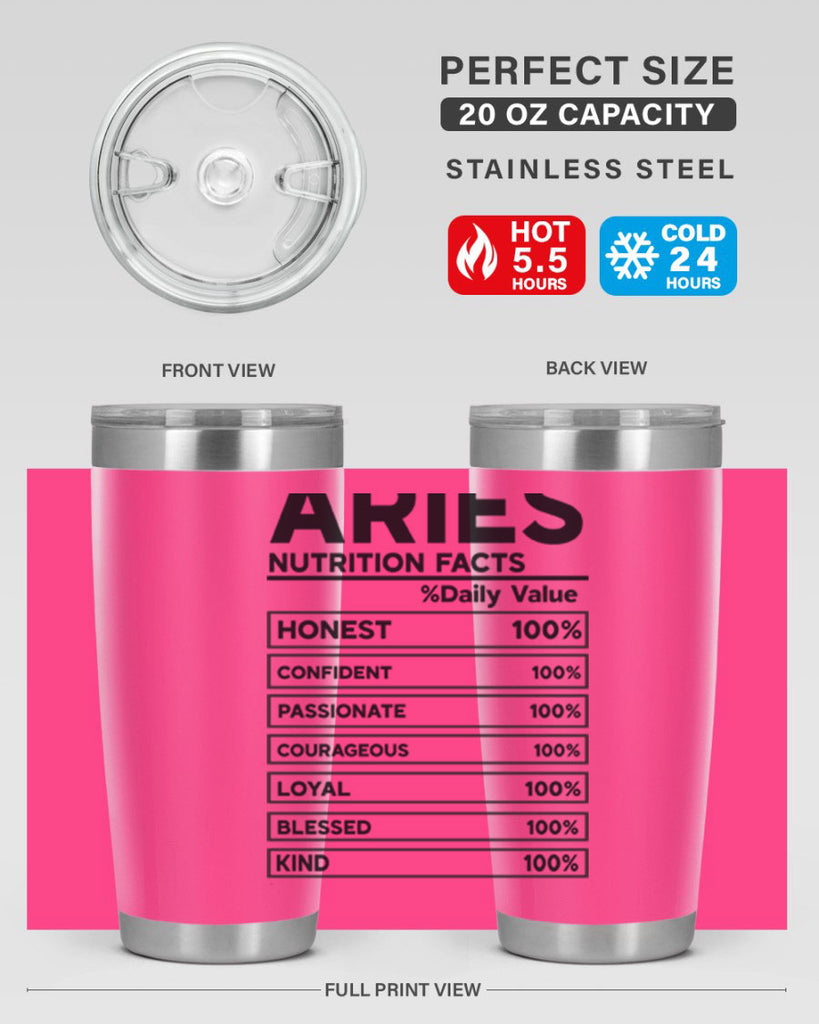 Aries Nutrition Facts 97#- zodiac- Tumbler