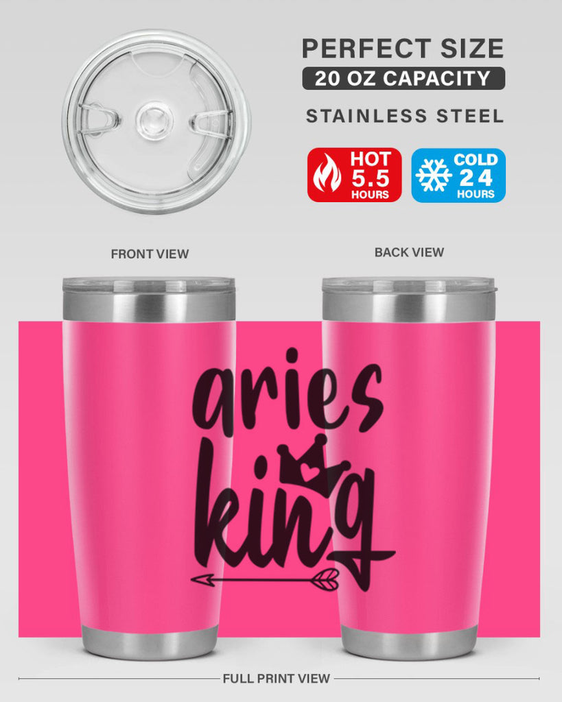 Aries king 108#- zodiac- Tumbler