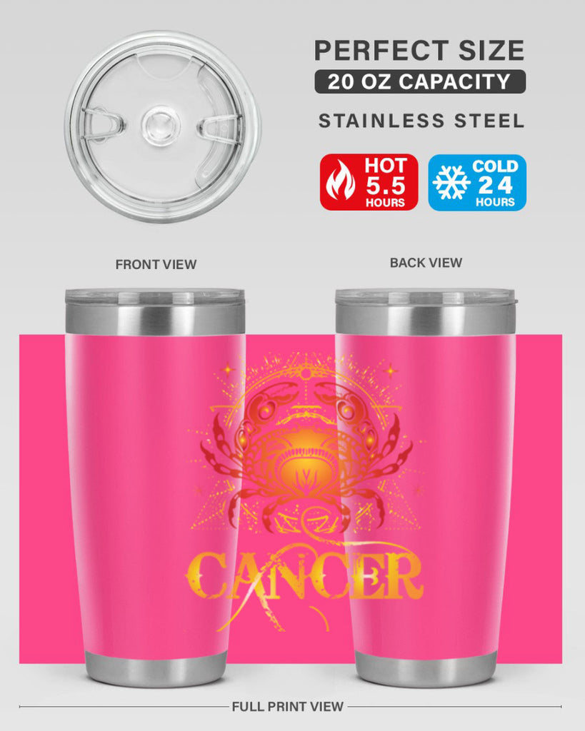 Cancer 163#- zodiac- Tumbler