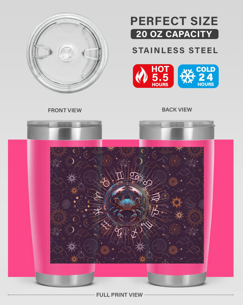 Cancer Straight 146#- zodiac- Tumbler