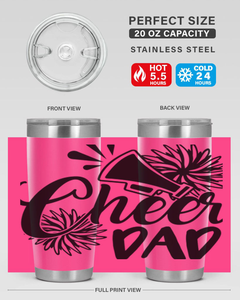 Cheer dad 1391#- cheer- Tumbler