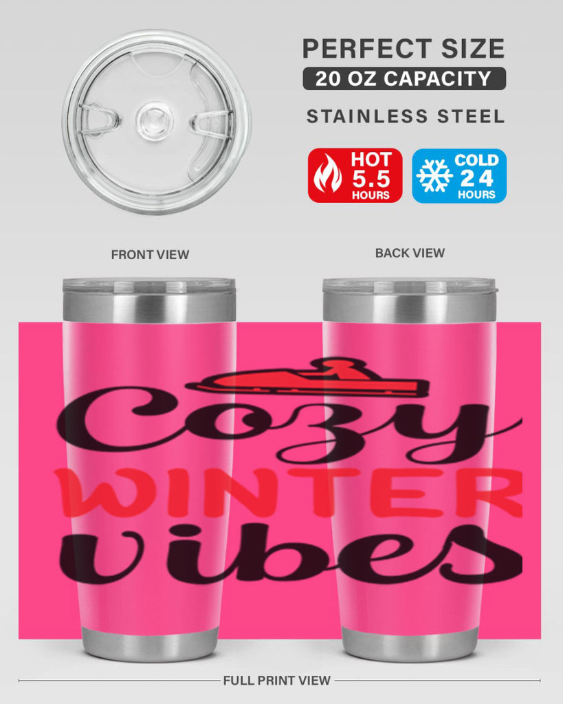 Cozy winter vibes 68#- winter- Tumbler