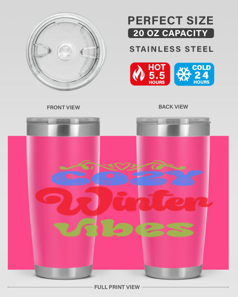 Cozy winter vibes 75#- winter- Tumbler