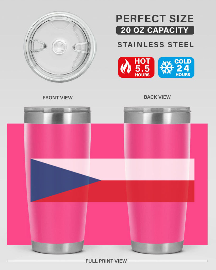 Czechia 152#- world flags- Tumbler