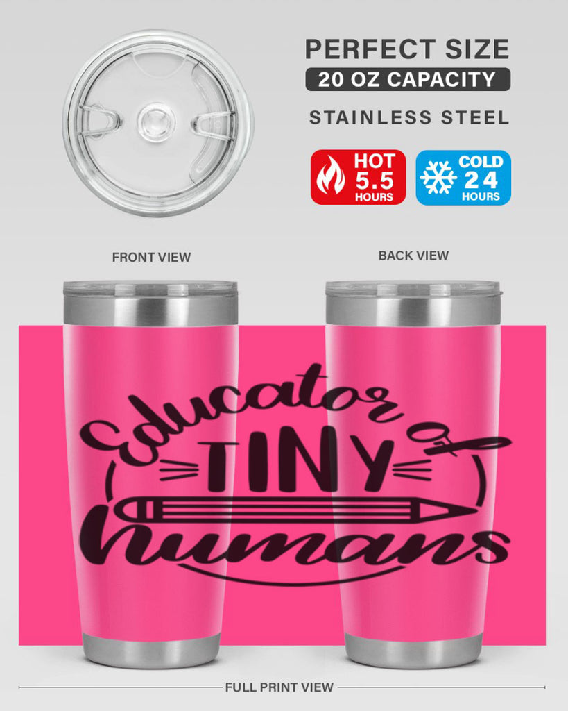 Educator Of Tiny Humans Style 76#- teacher- tumbler