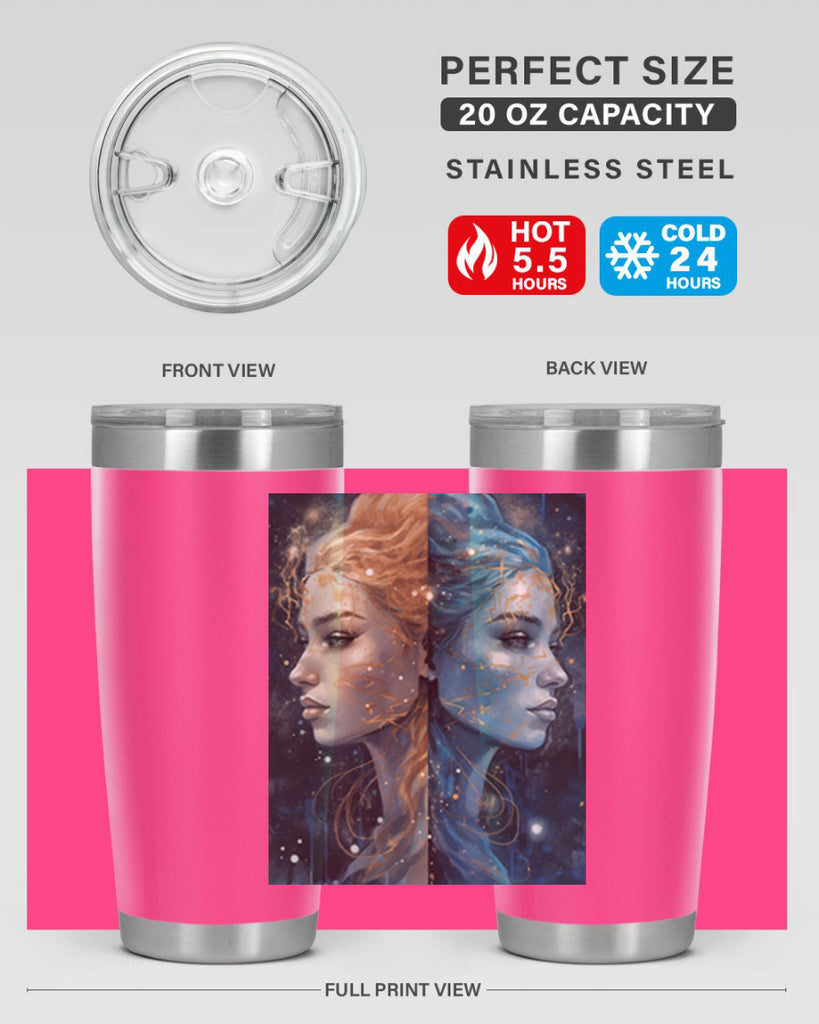 Gemini 56#- zodiac- Tumbler