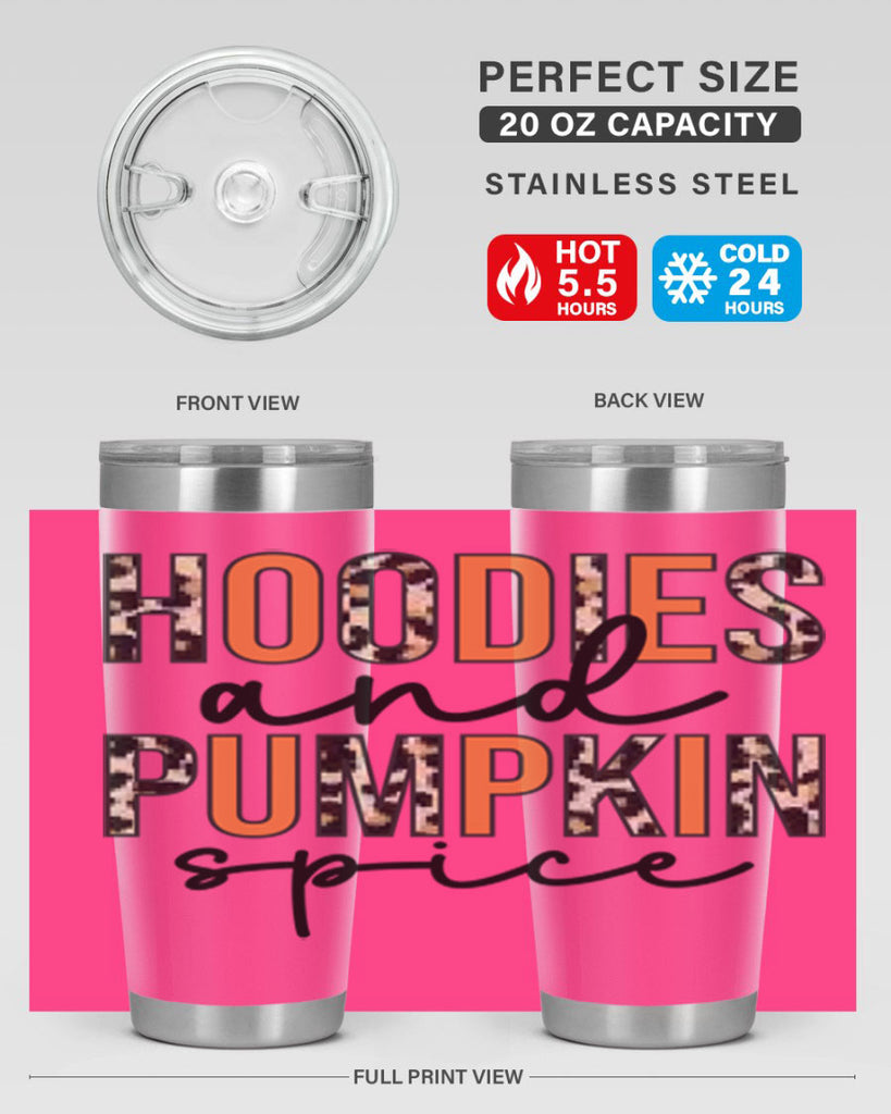 Hoodies and pumpkin spice 317#- fall- Tumbler