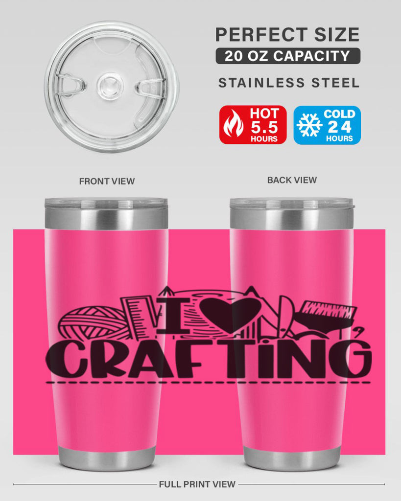 I Love Crafting 20#- crafting- Tumbler