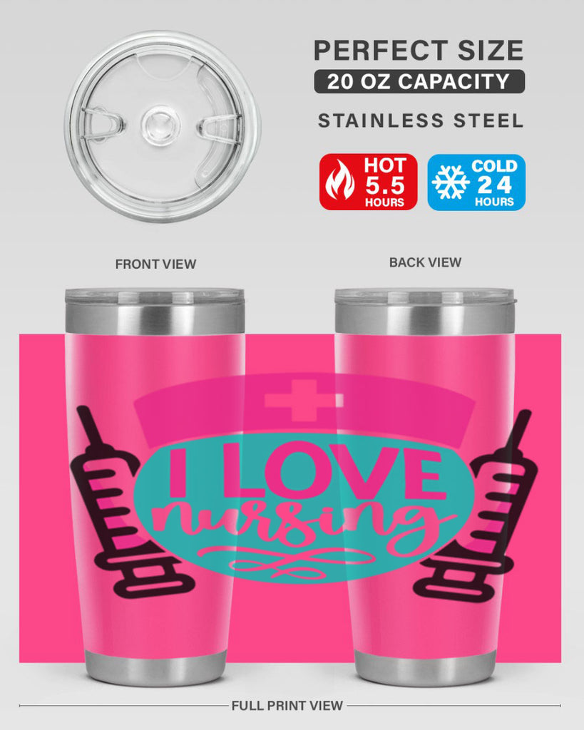 I Love Nursing Style Style 172#- nurse- tumbler
