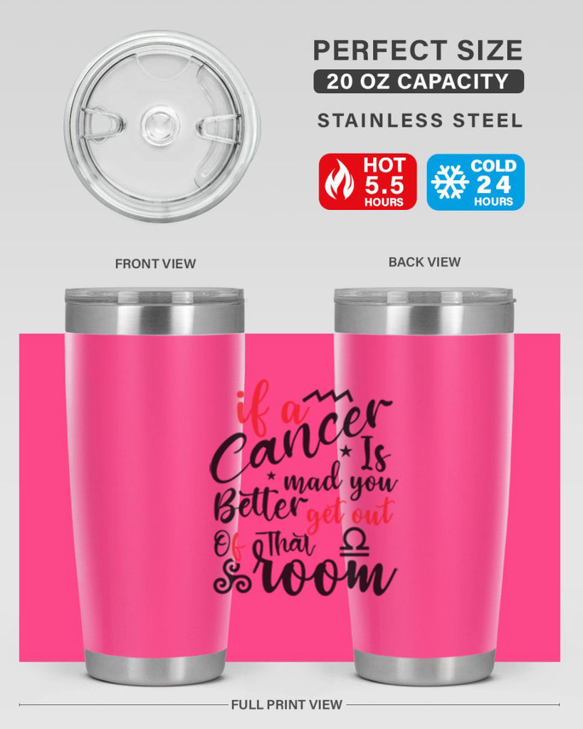 If A Cancer Is Mad You Better Get Out Of That Room 250#- zodiac- Tumbler