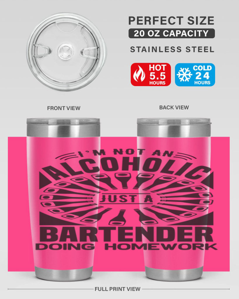 Im not an Style 18#- bartender- tumbler
