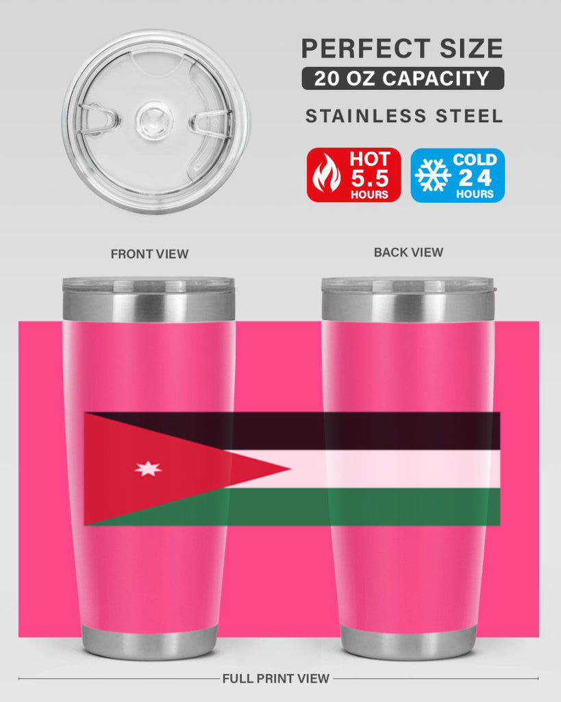 Jordan 112#- world flags- Tumbler