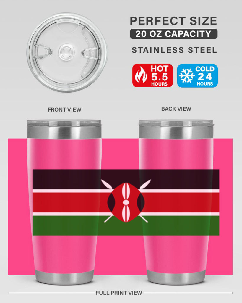 Kenya 110#- world flags- Tumbler