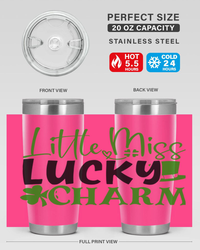 Little Miss Lucky Charm Style 154#- St Patricks Day- Tumbler