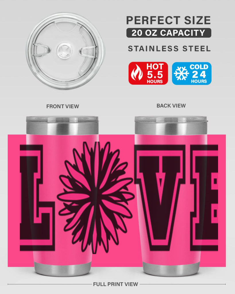 Love 694#- cheer- Tumbler