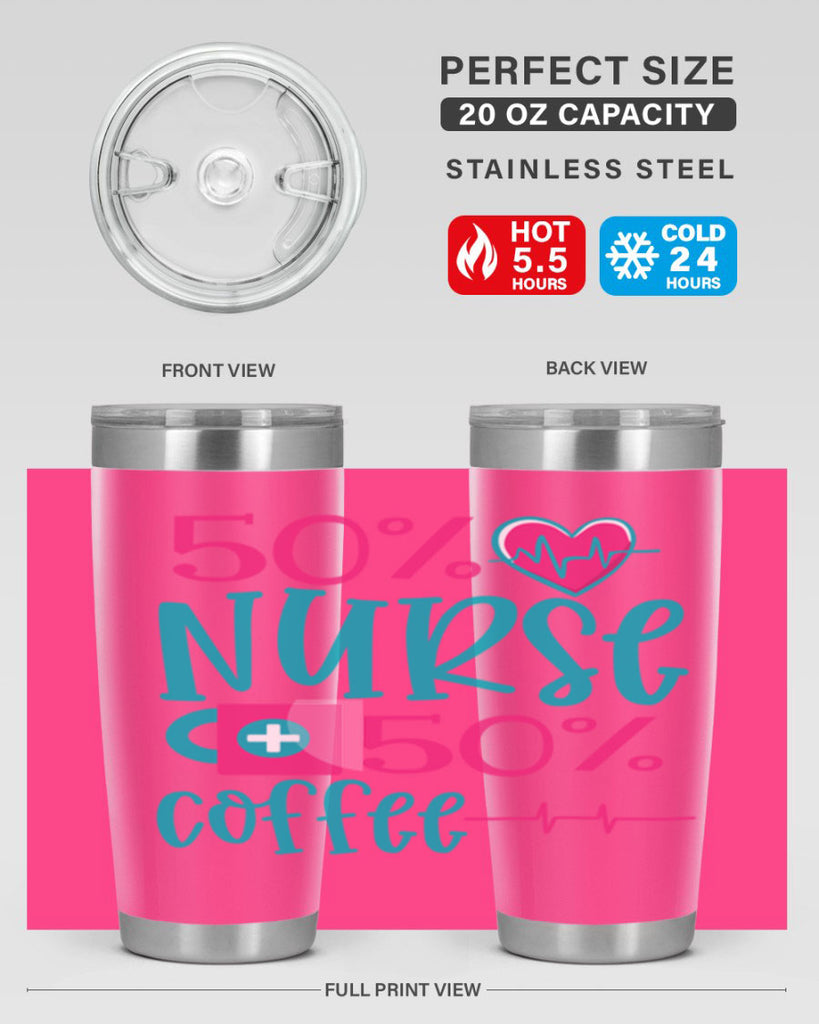 Percent Nurse Percent Coffee Style 395#- nurse- tumbler