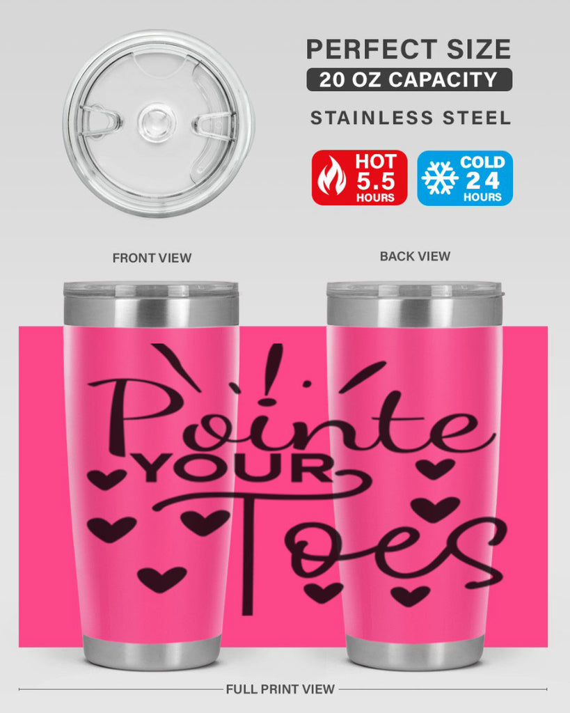 Pointe Your Toes 73#- ballet- Tumbler
