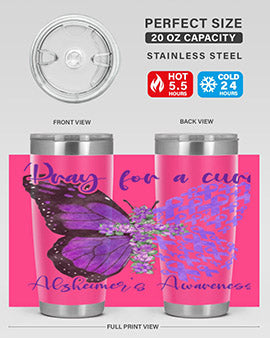 Pray For A Cure AlzheimerS Awareness 208#- alzheimers- Tumbler