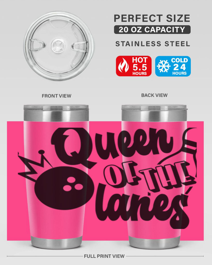 Queen of the lanes 559#- bowlig- Tumbler