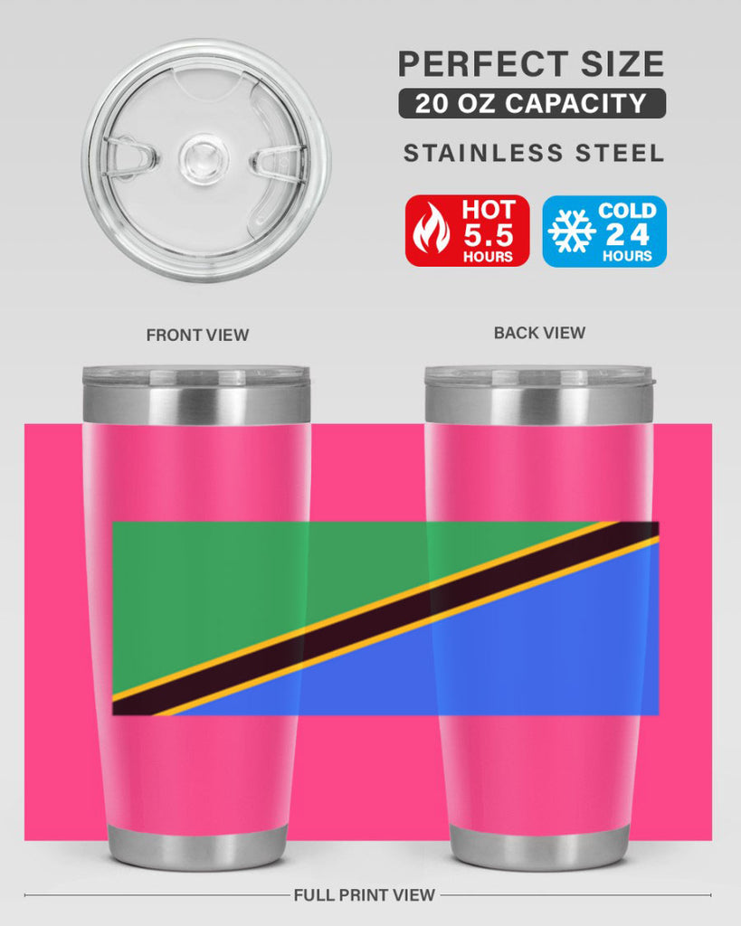 Tanzania 24#- world flags- Tumbler