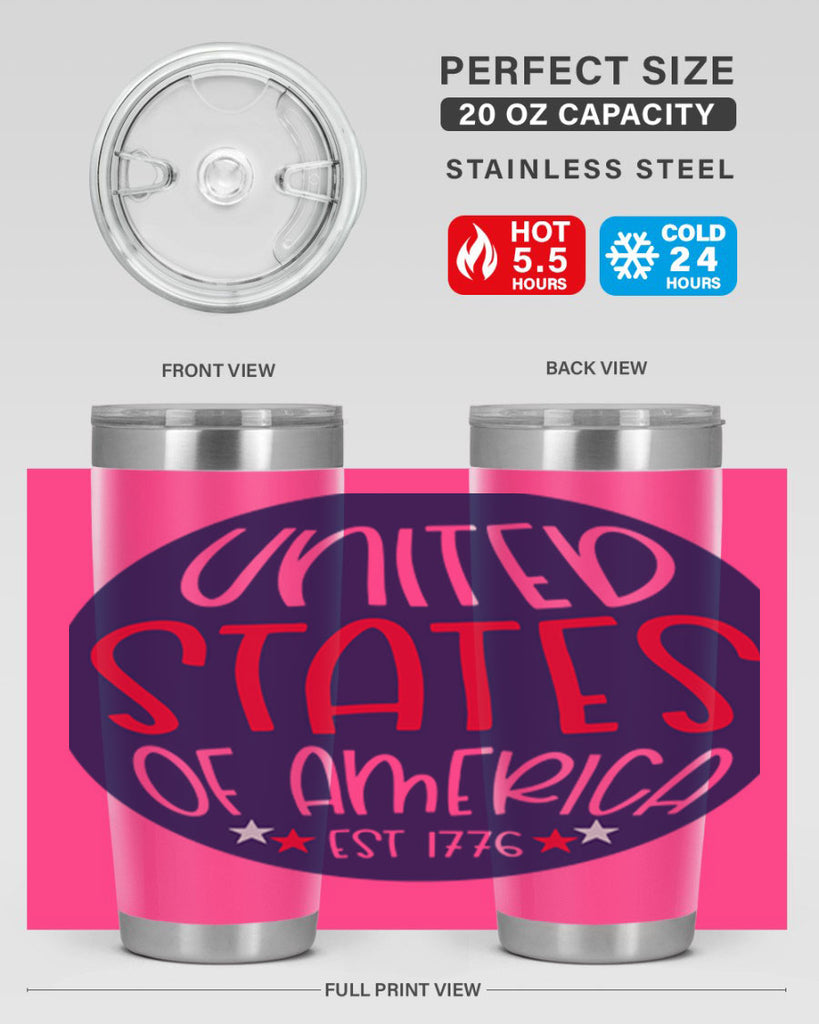 United States Of America Est Style 176#- Fourt Of July- Tumbler