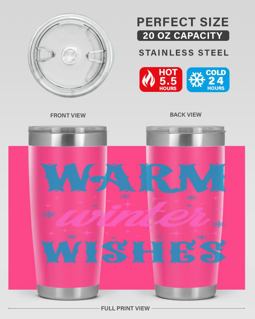 Warm Winter Wishes 464#- winter- Tumbler