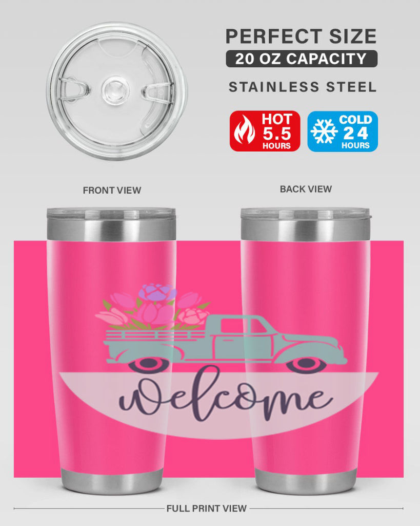 Welcome spring truck579#- spring- Tumbler