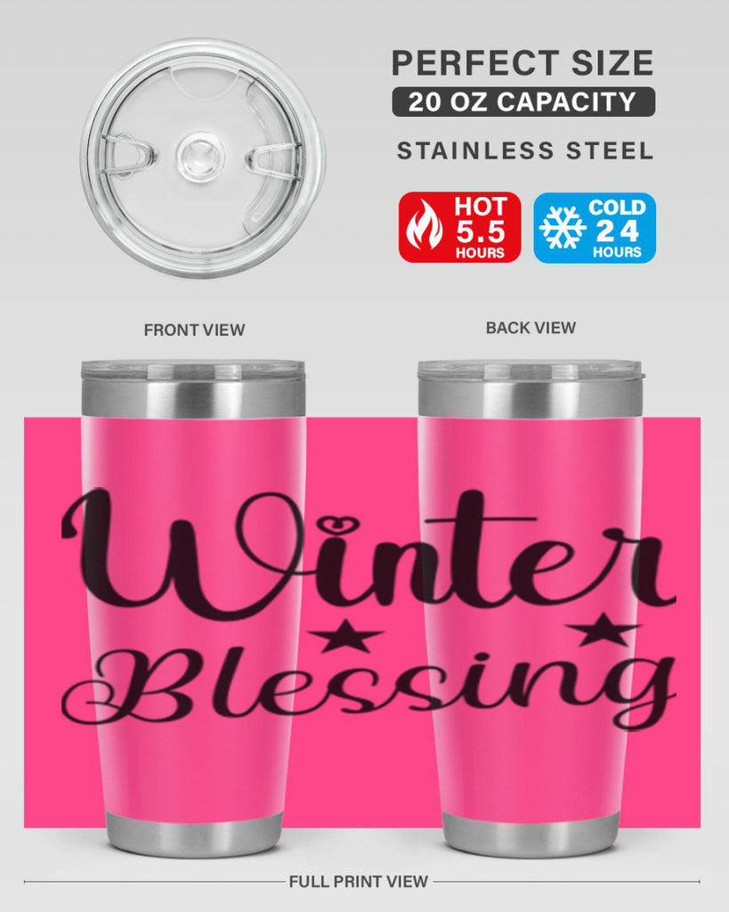Winter Blessing 484#- winter- Tumbler