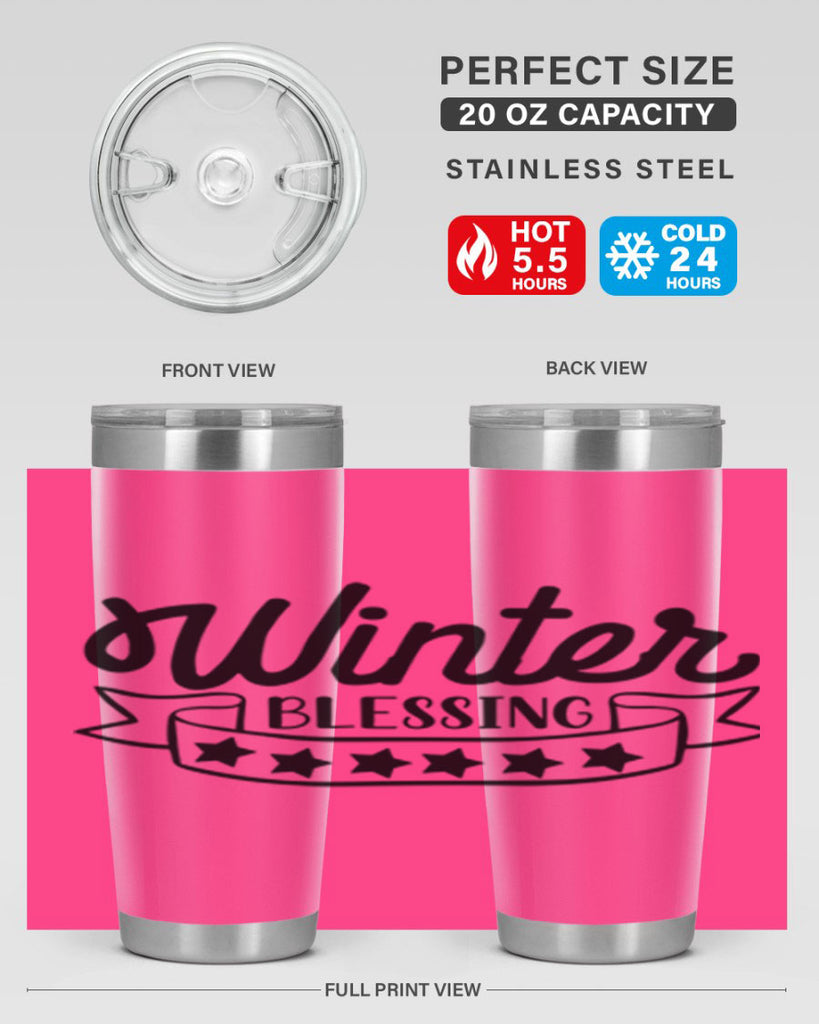Winter Blessing 485#- winter- Tumbler