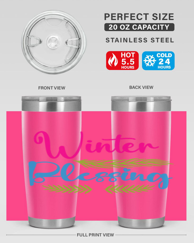 Winter Blessing 486#- winter- Tumbler
