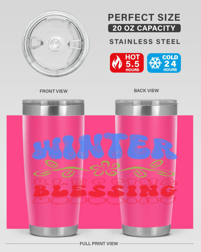 Winter blessing 487#- winter- Tumbler