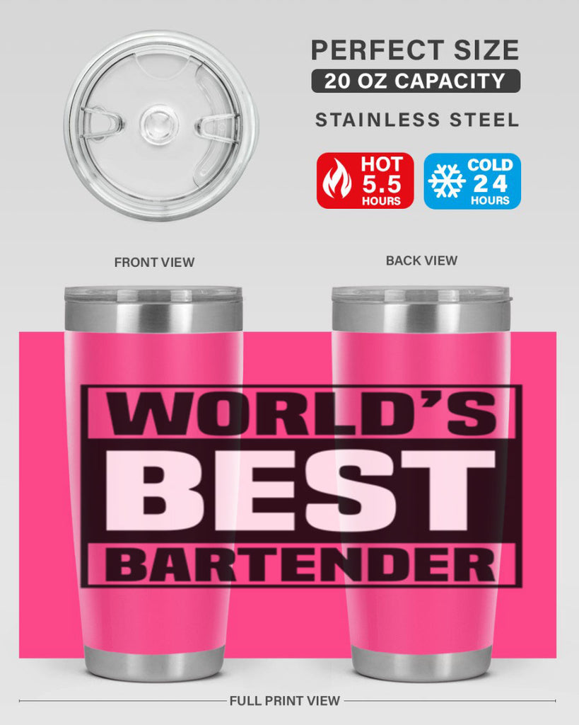 Worlds best Style 8#- bartender- tumbler