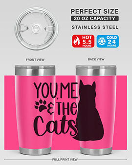 You Me The Cat Style 110#- cat- Tumbler