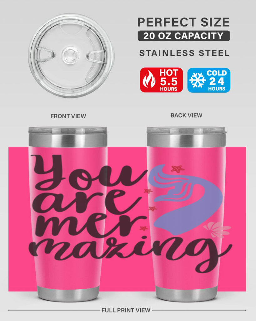 You are mermazing 681#- mermaid- Tumbler