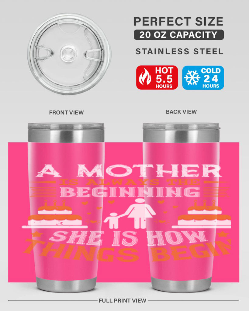 a mother is your first friend 12#- mothers day- Tumbler