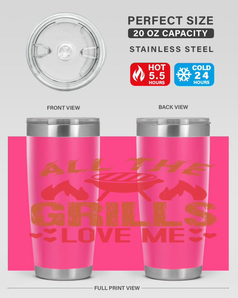 all the grills love me 50#- bbq- Tumbler