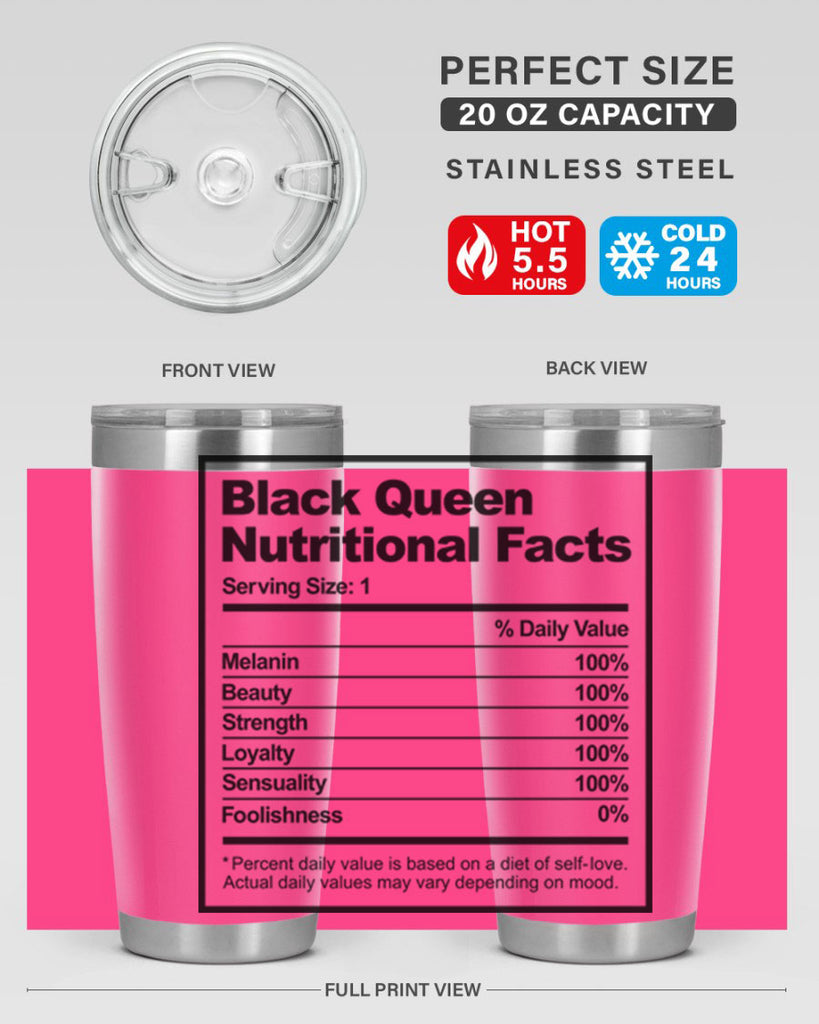 black queen nutritional facts 219#- black words phrases- Cotton Tank