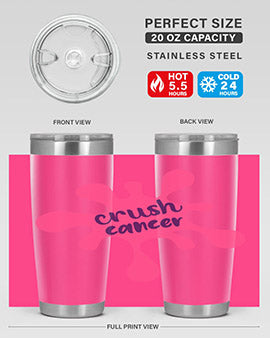 crush cancer Style 14#- breast cancer- Tumbler