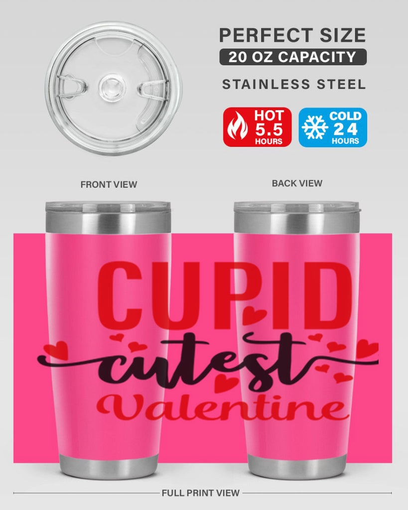 cupid cutest valentine 80#- valentines day- Tumbler