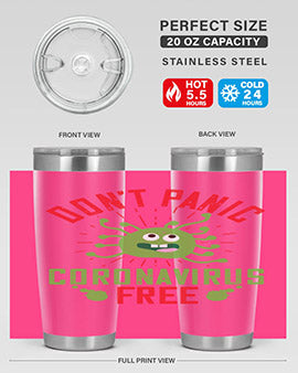 dont panic coronavirus free Style 43#- corona virus- Tumbler