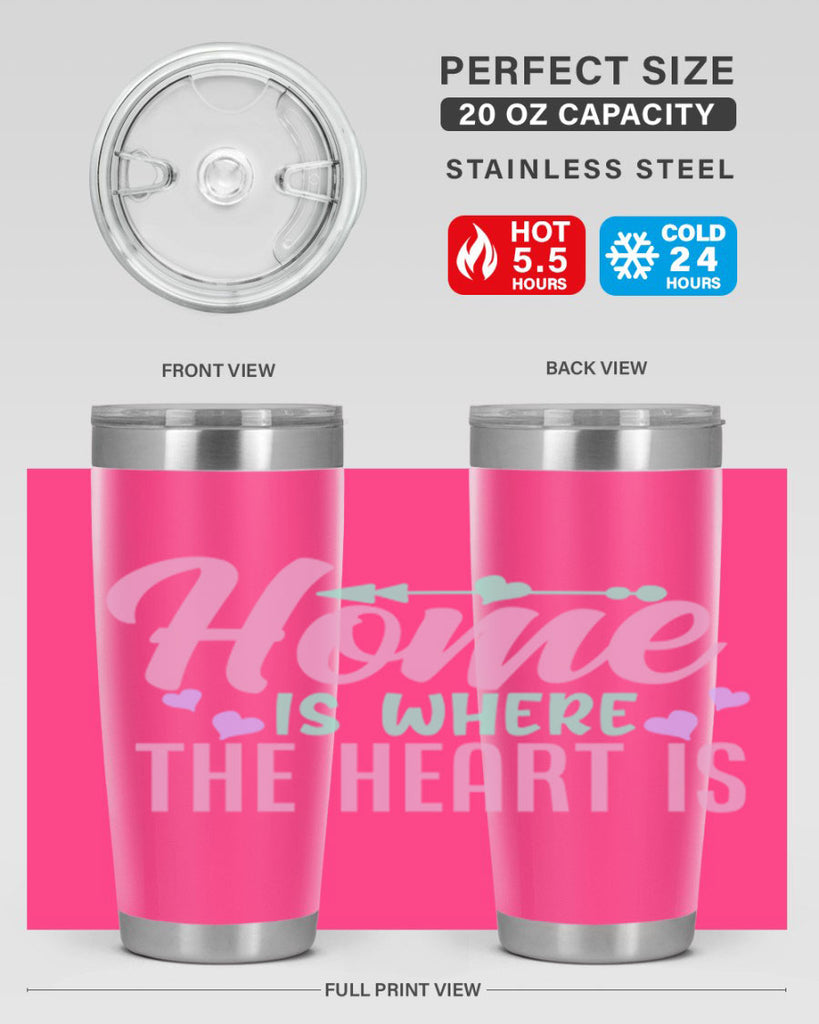 home is where the heart is 39#- home- Tumbler